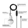 Outdoors USB LED Lamp Warm/White/Warm White Light Adjustable Brightness Hook for Camping Hiking