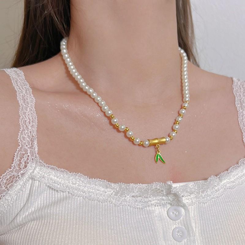 Жемчужное ожерелье женское нишевое легкое роскошное дизайнерское модное темпераментное цепочка на ключицу цепочка на шею цепочка на свитер цепочка из бисера