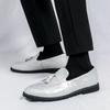 Fashion 2024 New Spring Soft Suede Loafers for Men Tassel Slip On Leather Casual Shoes White Moccasins Classic Business Shoes Luxury