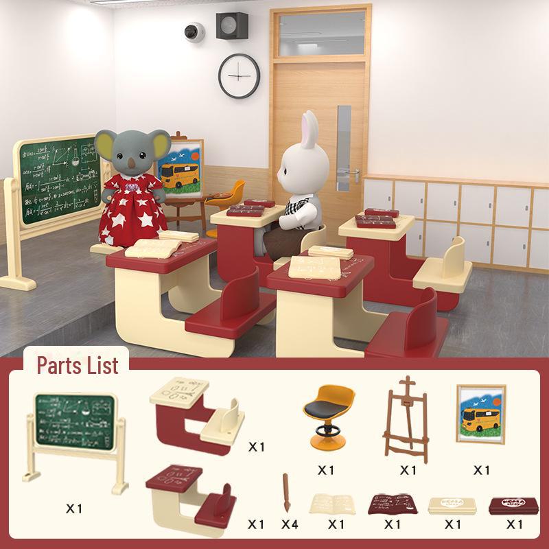 Миниатюрный игровой набор для кукольного домика «Дневник коалы»: Ванная комната, спальня и кухня — идеальный подарок на день рождения для девочки