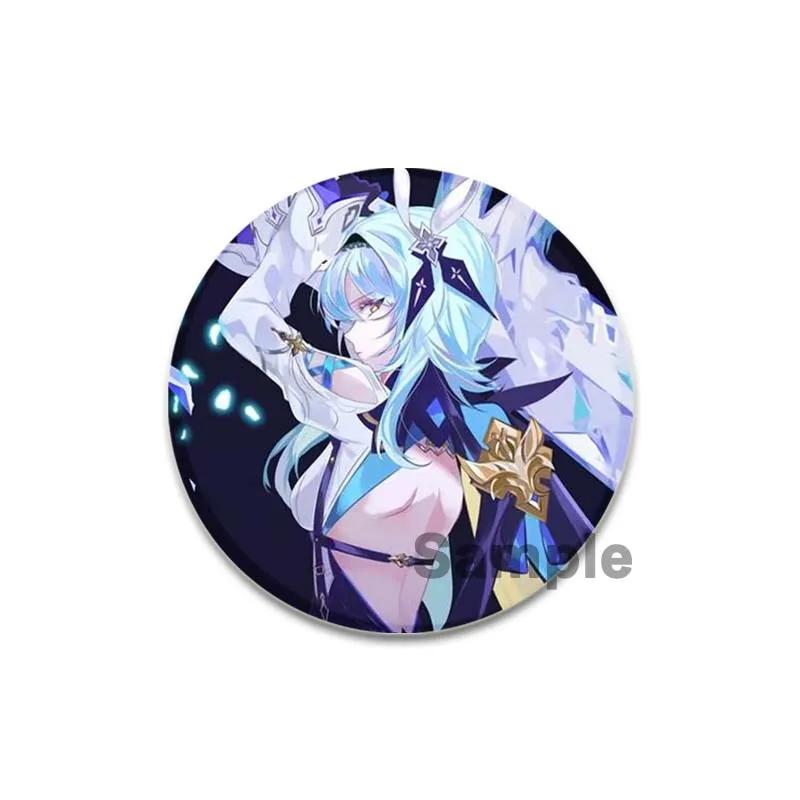 32/44/58 мм значки Eula аниме Genshin Impact броши ручной работы игровые персонажи значки на лацкан креативные значки с мультяшными фигурками аксессуары подарок