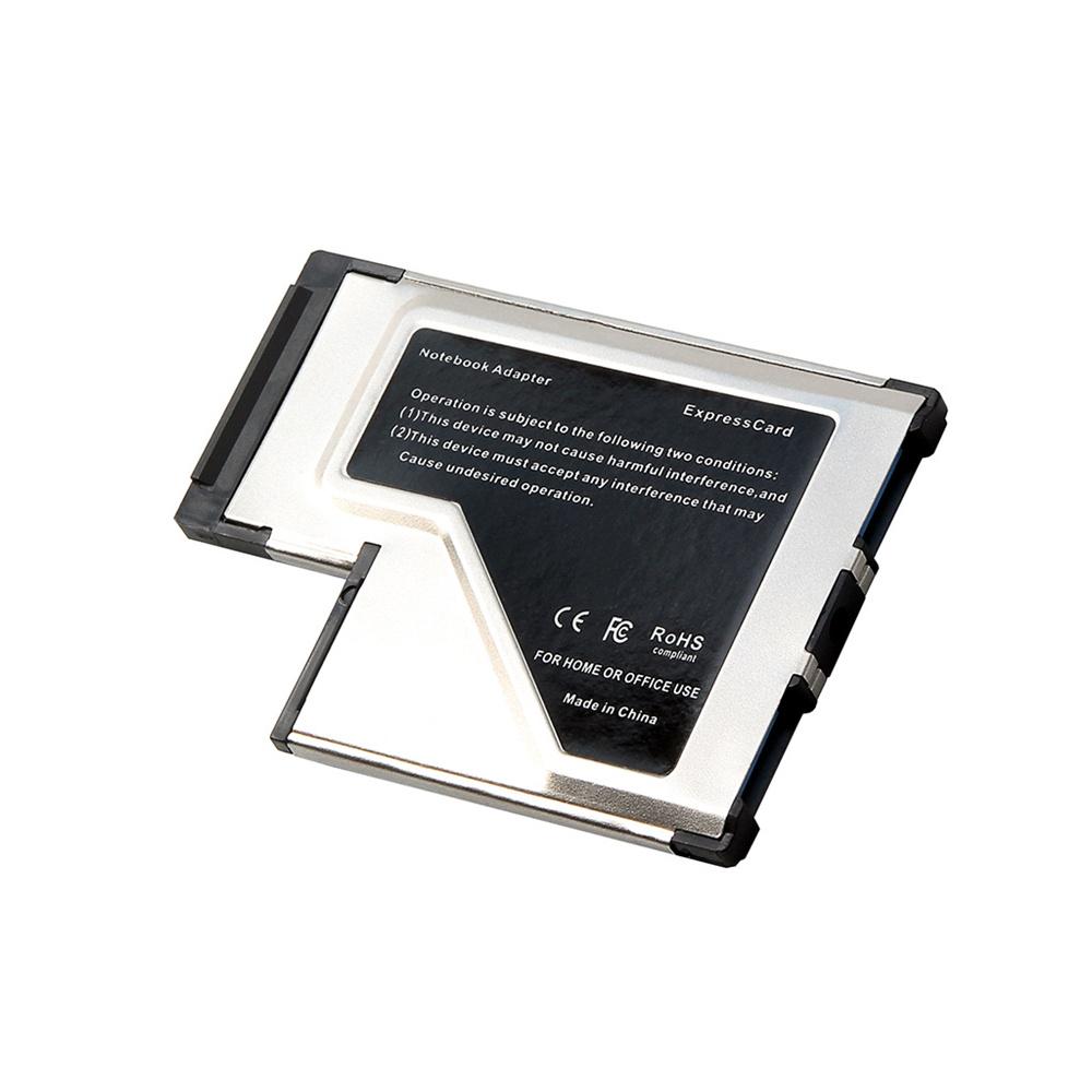 Адаптер 54мм Express Card Expresscard на 2 порта USB 3.0 для ноутбука, чипсет NEC