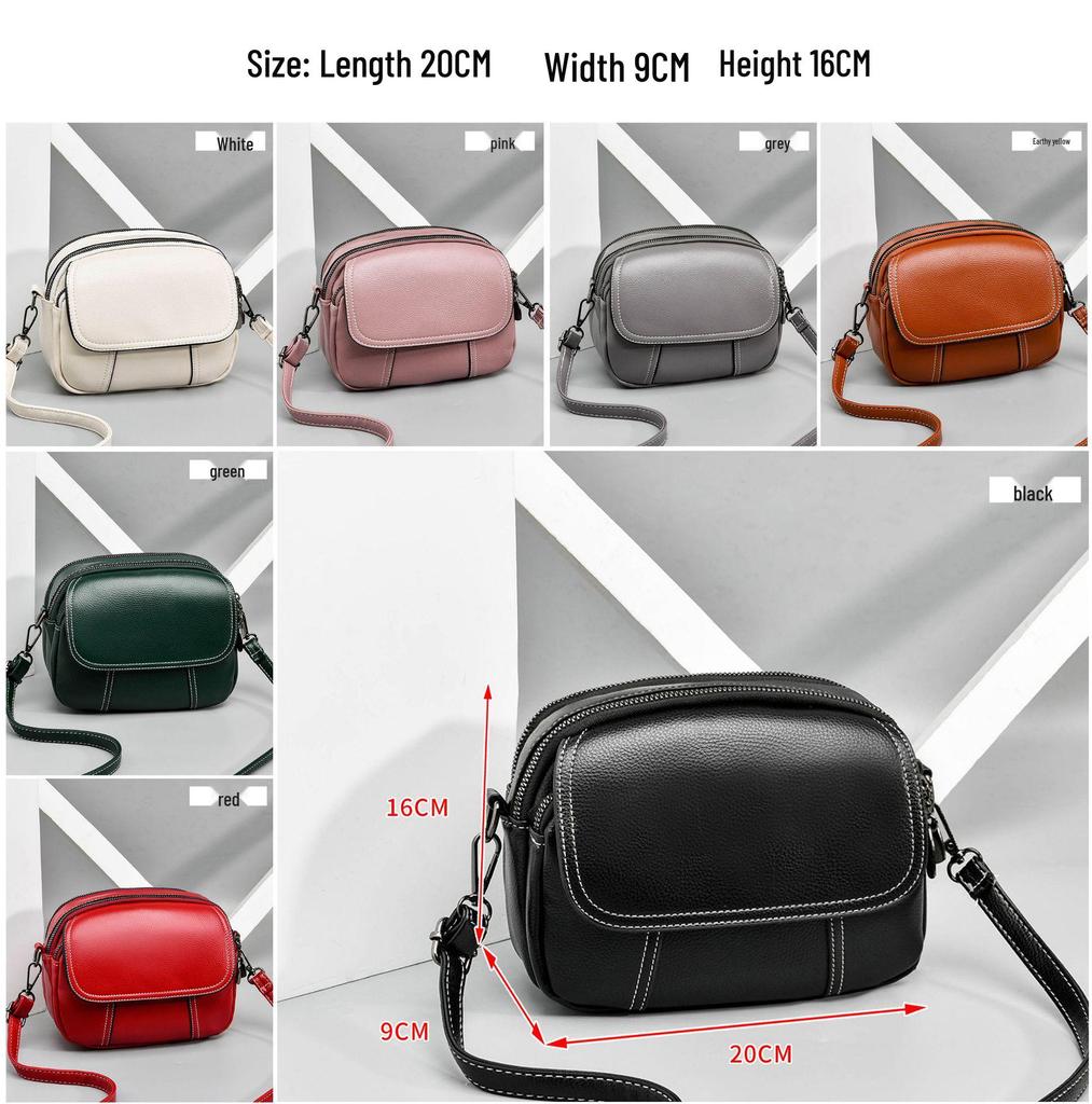 2023 Women's Trendy Soft Leather Crossbody Bag - Fashionable, Casual, Versatile, Small Spring/Summer Handbag