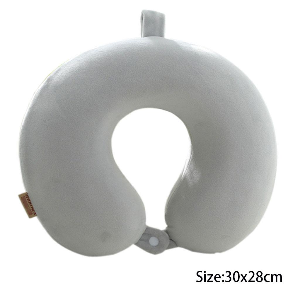 Polyester Solid Color Memory Foam Memory Pillow Ushaped Pillow Soft Comfortable Travel Neck Office Nap Pillow Memory Foam Pillow