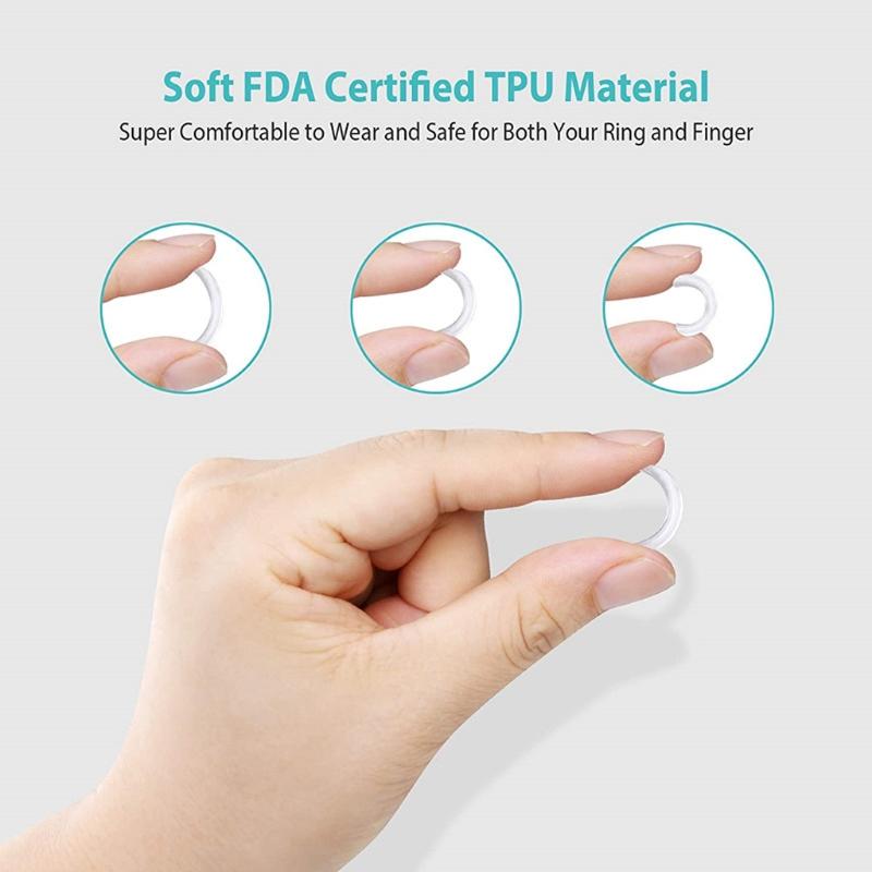 Набор прозрачных силиконовых вставок для уменьшения размера кольца, 8 размеров