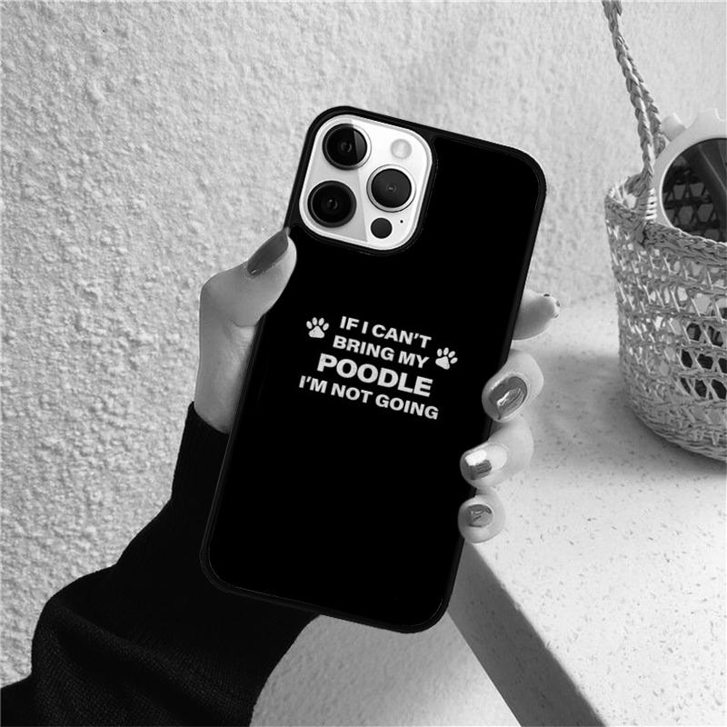 I love my poodle Phone Case for iPhone 17 Air 16 15 14 12 13 PLUS 11 PRO MAX Back Cover Fundas Shell