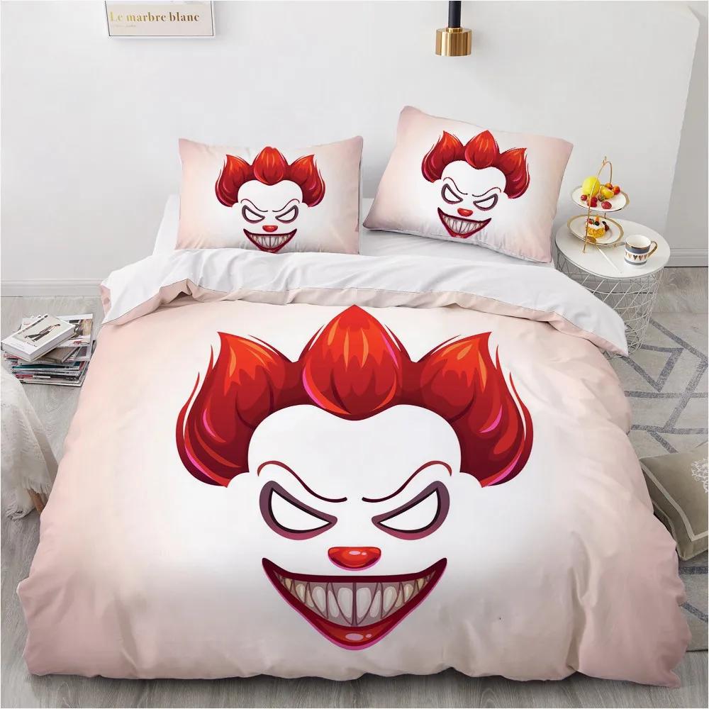 Black and White Grimace Duvet Cover Black Cartoon Dryad Ghost for Children Boys Gifts Bedroom Decoration Polyester Quilt Cover