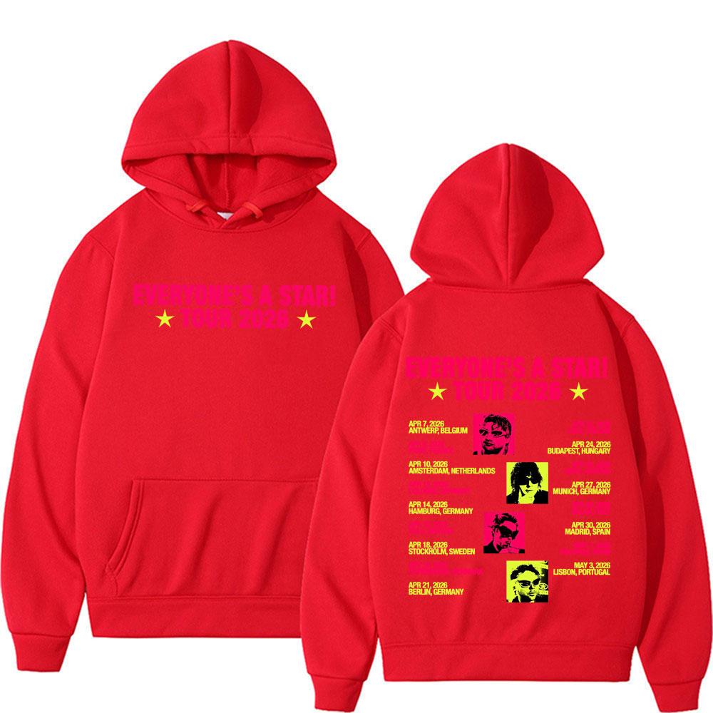 5 Seconds of Summer Everyone's A Star Tour 2026 Album Hoodie Unisex Fashion Vintage Harajuku Hooded Sweatshirt Streetwear