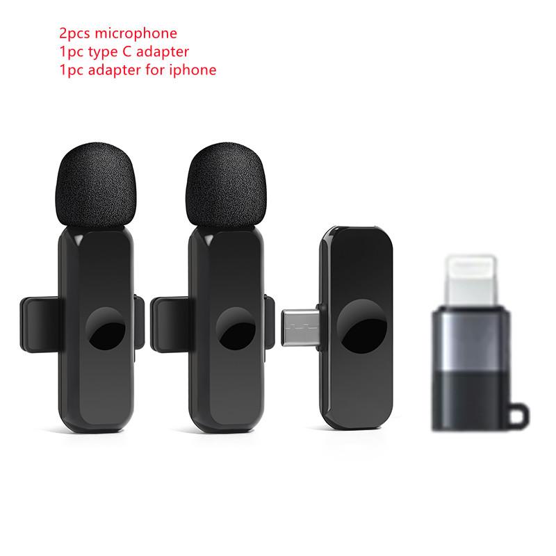 Vandlion K2 беспроводной петличный студийный микрофон для игр для Iphone Type-c профессиональный микрофон для прямой трансляции мобильного телефона