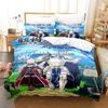 Комплект постельного белья Skeleton Knight Single Twin Full Queen King Size Комплект постельного белья Aldult Kid Bedroom Duvetcover Sets Anime Bed Sheet Set