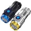 Mini High Brightness Flashlight Powerful Led Flashlight 3 Modes Usb Rechargeable Flash Light Flashlights with Tail Magnet