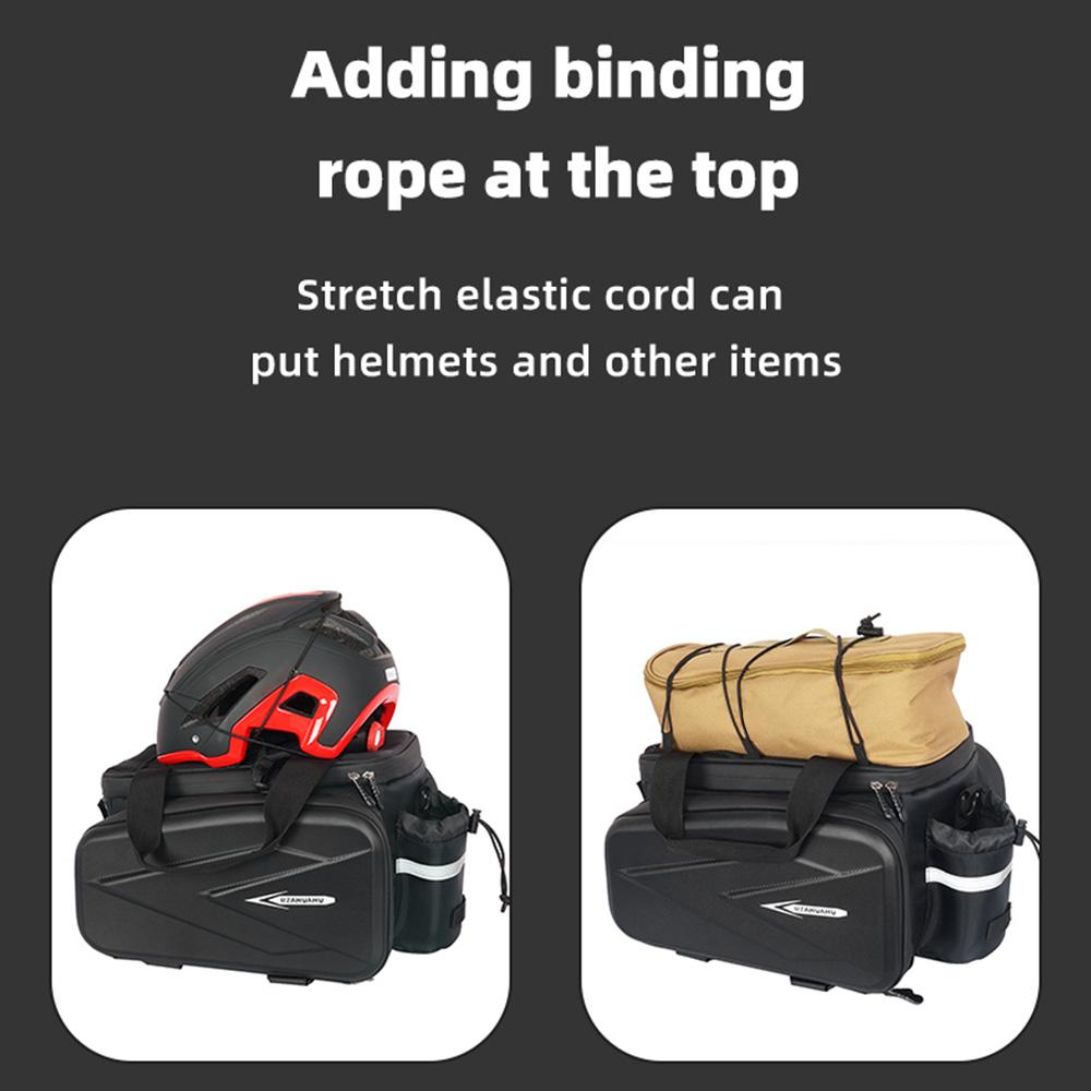 Сумка на заднее сиденье жесткого велосипеда, водонепроницаемая сумка на багажник велосипеда со светоотражающими полосками для задней стойки велосипеда