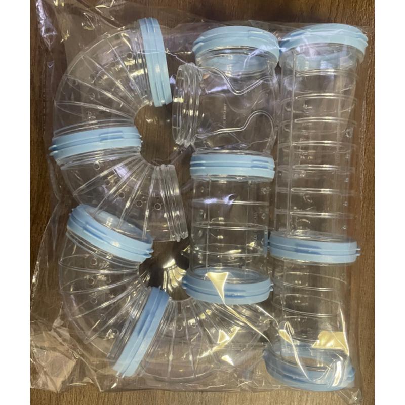 Прозрачные трубки для хомяка своими руками, устойчивые к укусам, простая установка, соединенные внешние туннели, клетка для игрушек