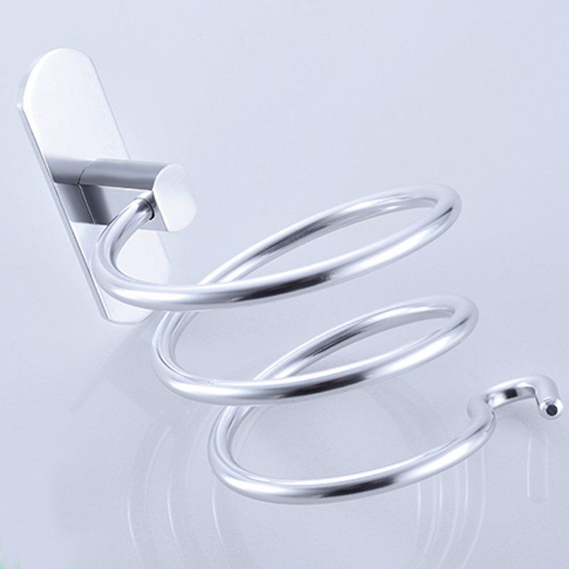 Держатель для фена для ванной комнаты Держатель для средств по уходу за волосами Настенный держатель для фена Коробка-органайзер Полка для аксессуаров для ванной комнаты