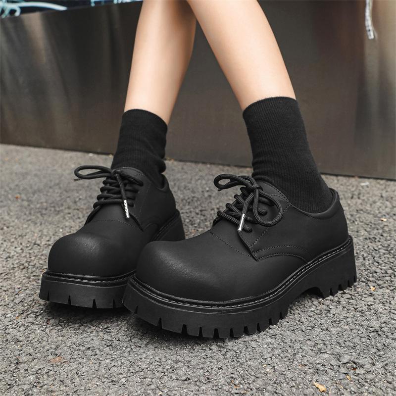 Туфли Paris Derby мужские и женские, высококачественные, минималистичные, ветро-угольно-черные, с большой головкой, кожаные туфли, повседневные мокасины для поездок на работу 1026-J