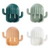 Настенный держатель для зубных щеток в виде кактуса на присосках, мультяшная стойка-полка, принадлежности для организации ванной комнаты, спальни