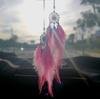Dream Catcher Car Pendant for Girls Feather Mirror Hanging Pendant Home Decor Lucky Car Ornament Girls Car Interior Accessories