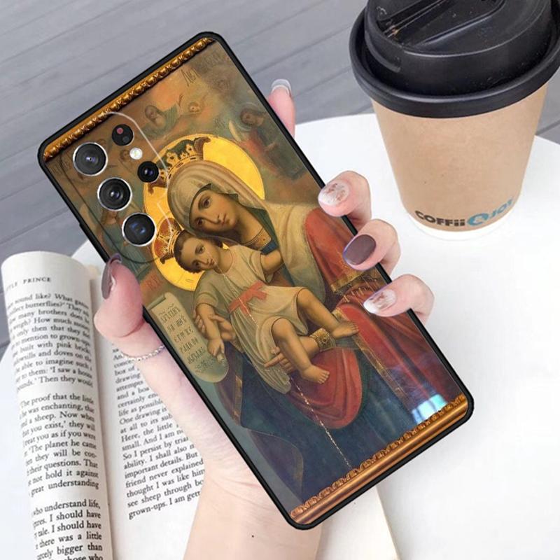 Непорочное Зачатие Дева Мария Иисус чехол для телефона Обложка Для Samsung Galaxy S24 S25 Ultra S21 S22 S10E 10 Plus Note 20 FE S23