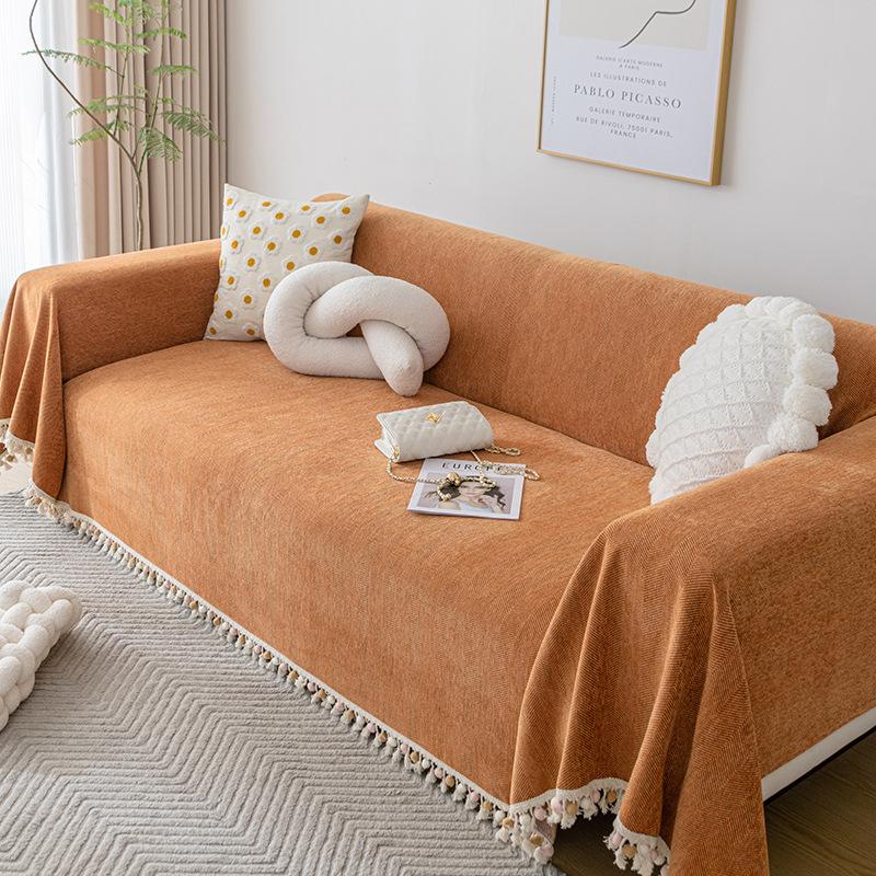 1pcs Full Dustproof Sofa Cover Blanket Non-slip Towel for Living Room Furniture Simple Four Seasons Universal Couch Cushion Mat