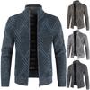 Winter Men's Casual Fashion Cardigan Sweater Jacket Long Sleeve Knitted Sweater Top Outwear Coat