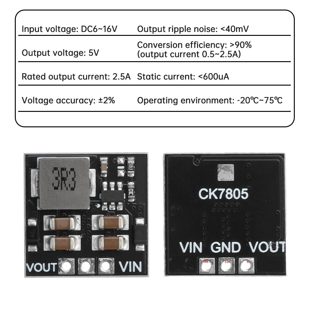 DC-DC Step-down Power Module DC6-16V To 5V 2.5A Buck Power Module Compatible With LM7805 Pin