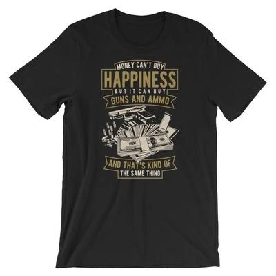 Money Cant Buy Happiness T Shirt 100 Cotton Premium NEW