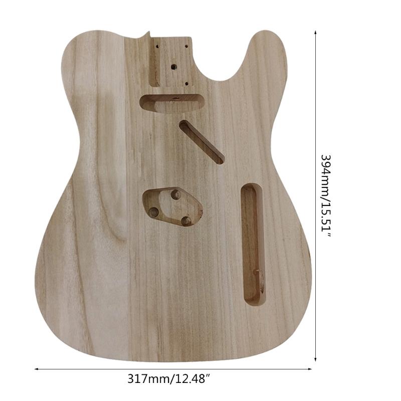 Необработанный корпус гитары, полированное дерево, для DIY, аксессуары для гитары T-style