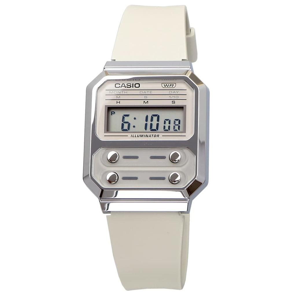Цифровые часы Replica Design Overseas Model Beige Urethane Band [Casio] A100WEF-8A Mens [Товар]