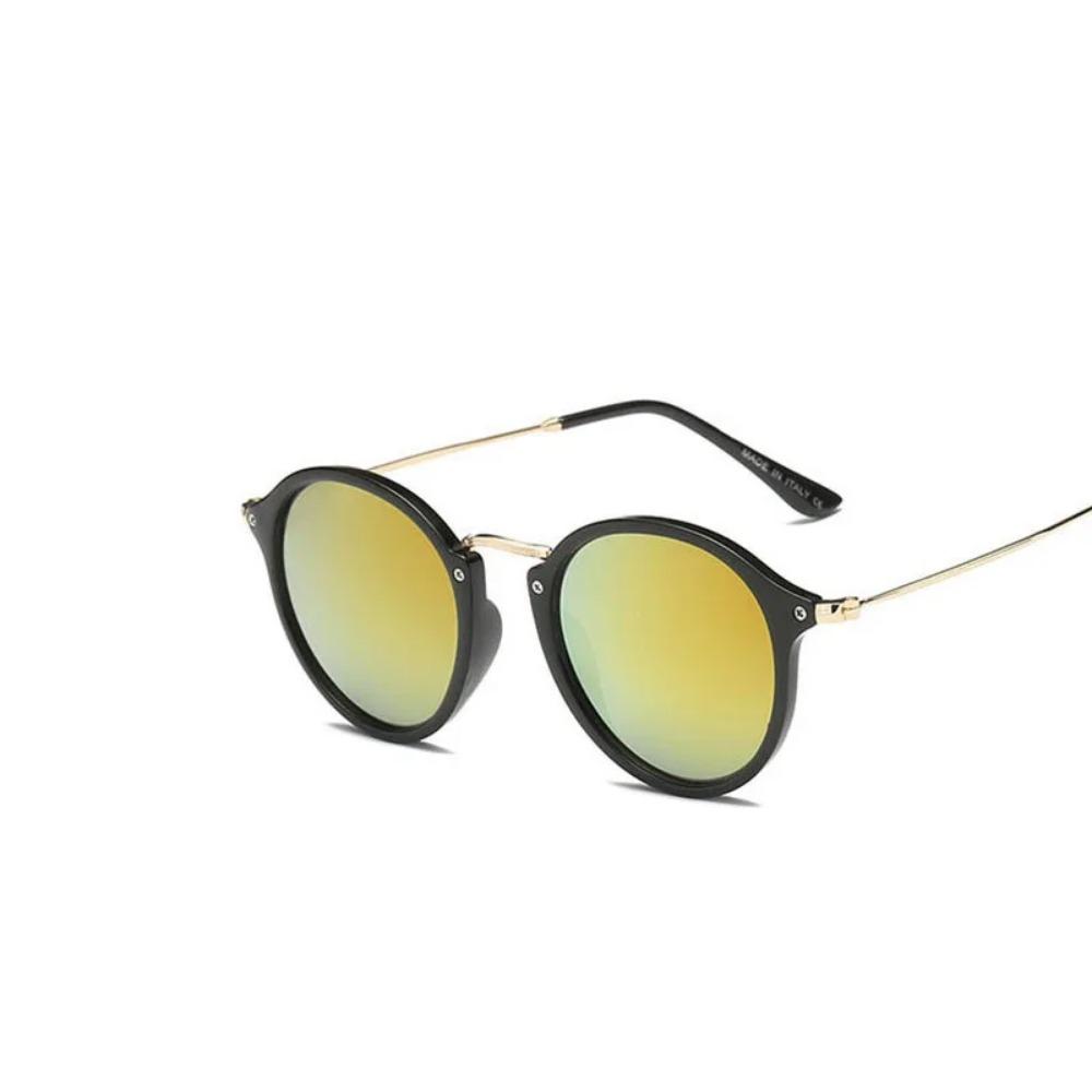 Новые круглые солнцезащитные очки, женские ретро-тренды, прозрачные индивидуальные женские брендовые дизайнерские солнцезащитные очки UV400