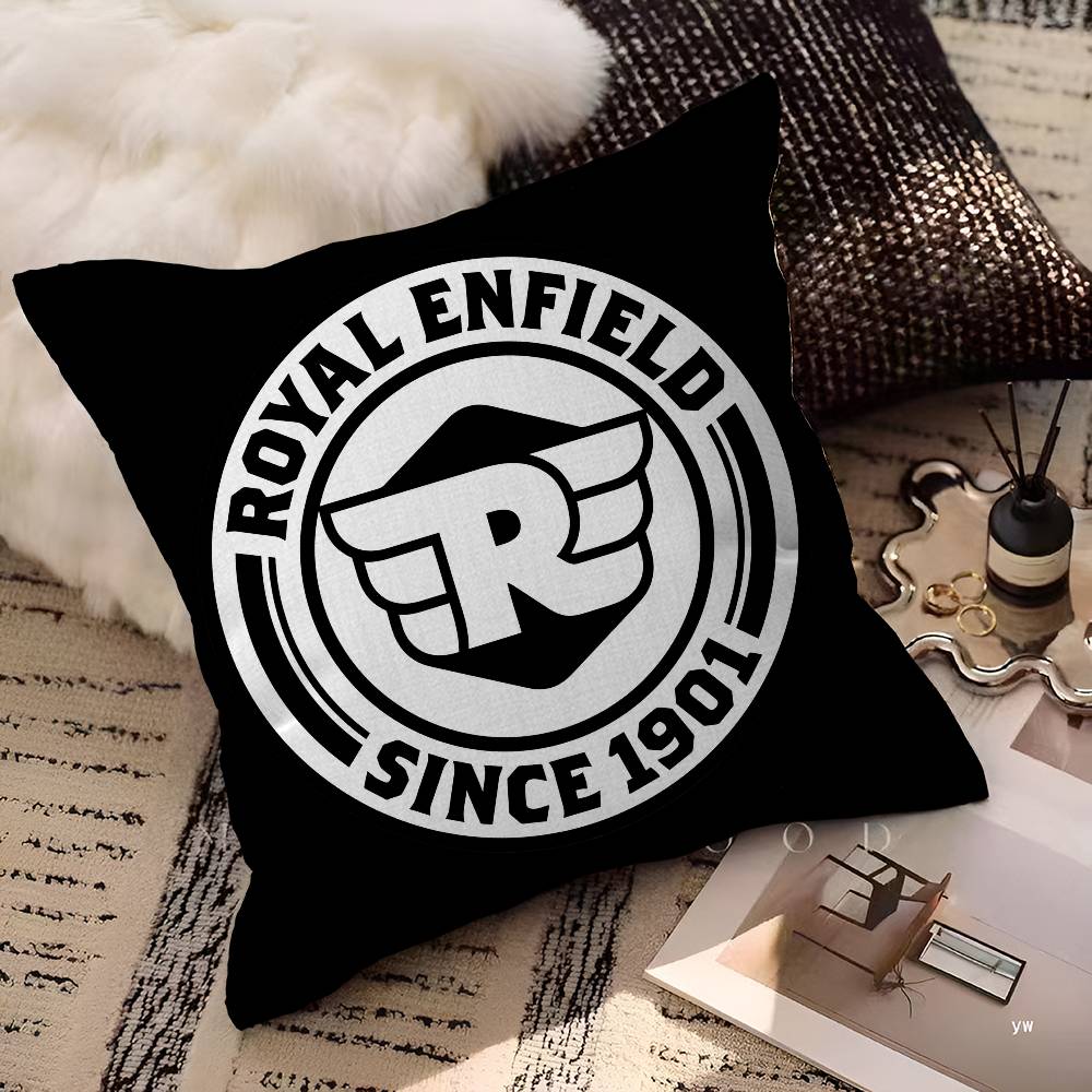 R-Royals E-Enfields Logo Personalized Picture Text Home Decorative Pillows Household Gifts 45X45Cm