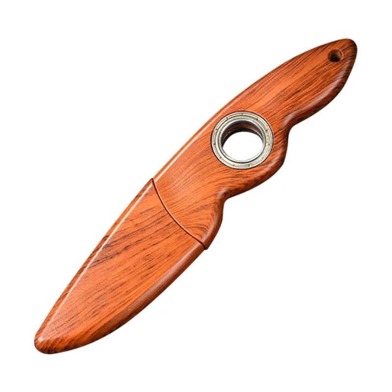 High-grade rotary knife Stainless steel rotary outdoor survival knife camping portable sharp fruit knife Men's pocket knives