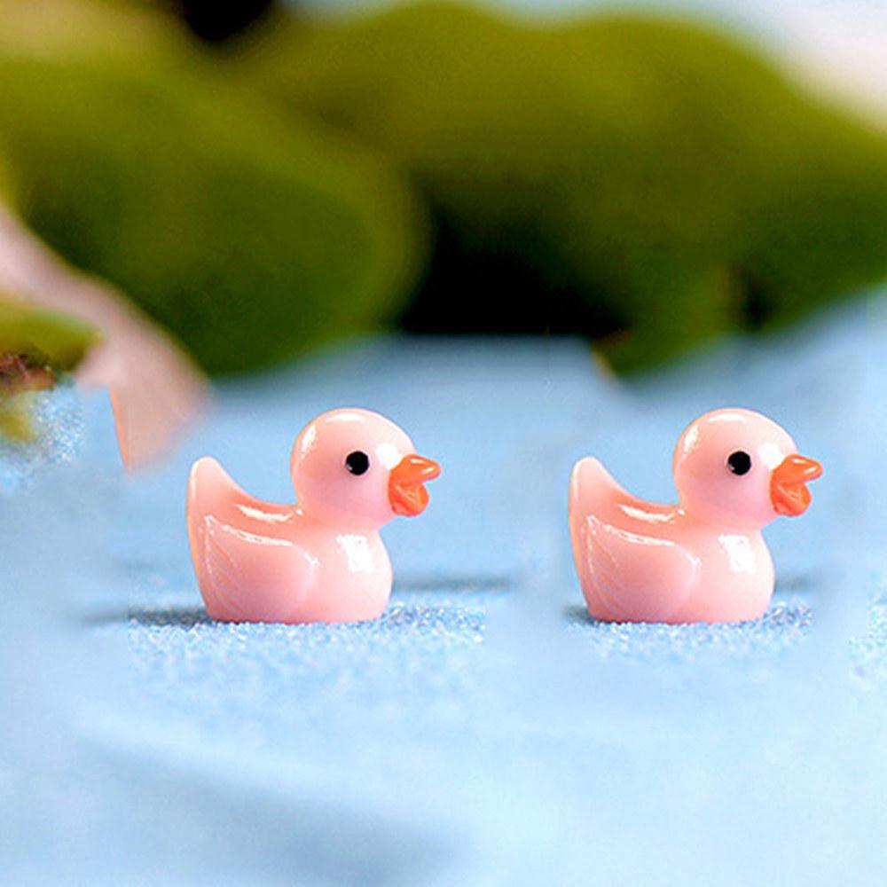 100/50/25/5 шт. милые смоляные мини-уточки, миниатюрная ферма, искусственные фигурки животных, украшение, крошечная утка для дома, сказочный сад, микропейзаж, декор в горшках