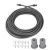 30FT Replacement Cable for Gen 3 Dish Rectangular Satellite RJ45 Connector Waterproof Extension