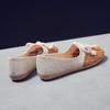 Fashion Women Flat Casual Shoes Lovely Butterfly-knot Ladies Loafers Spring/Autumn Women Canvas Breathable Hollow Out Shoes Lazy Shoes