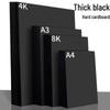 180g A4 Black Hard Paper for DIY Origami, Kids' Art, Paper Cutting, Copying, Printing, and Office Use.