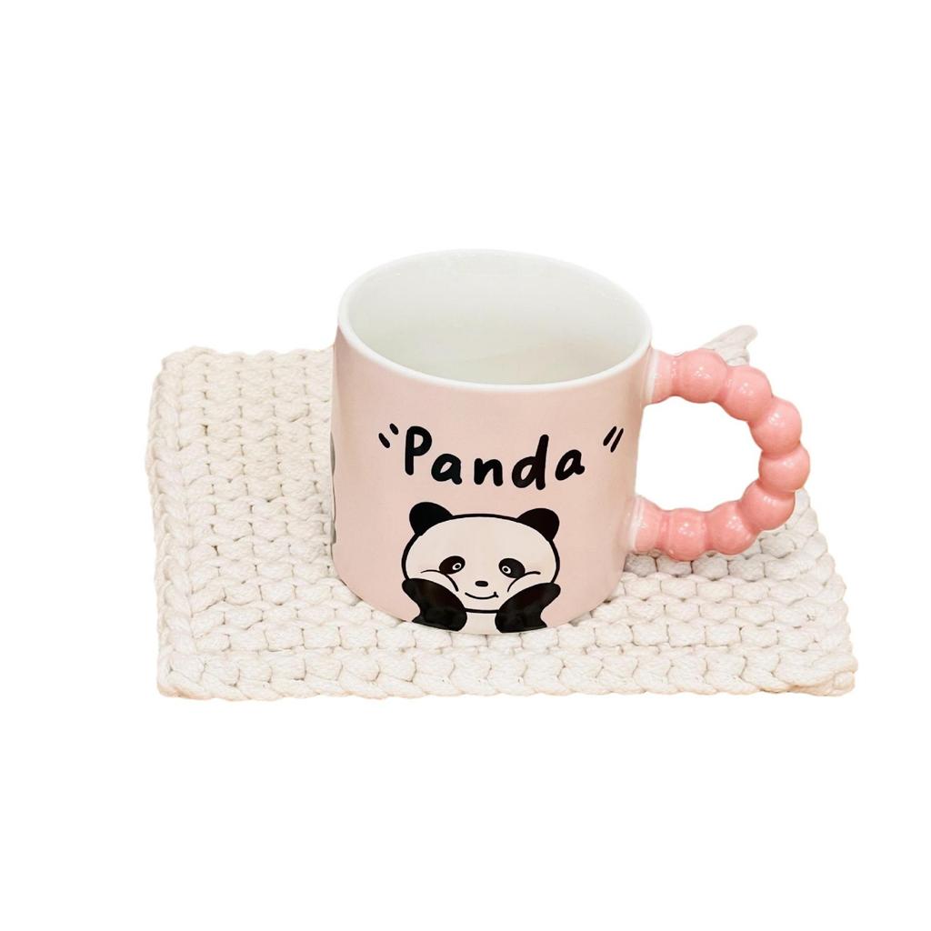 Милая керамическая чашка с рисунком панды, высококачественная бытовая кружка, креативная индивидуальная чашка для воды, термостойкая чашка