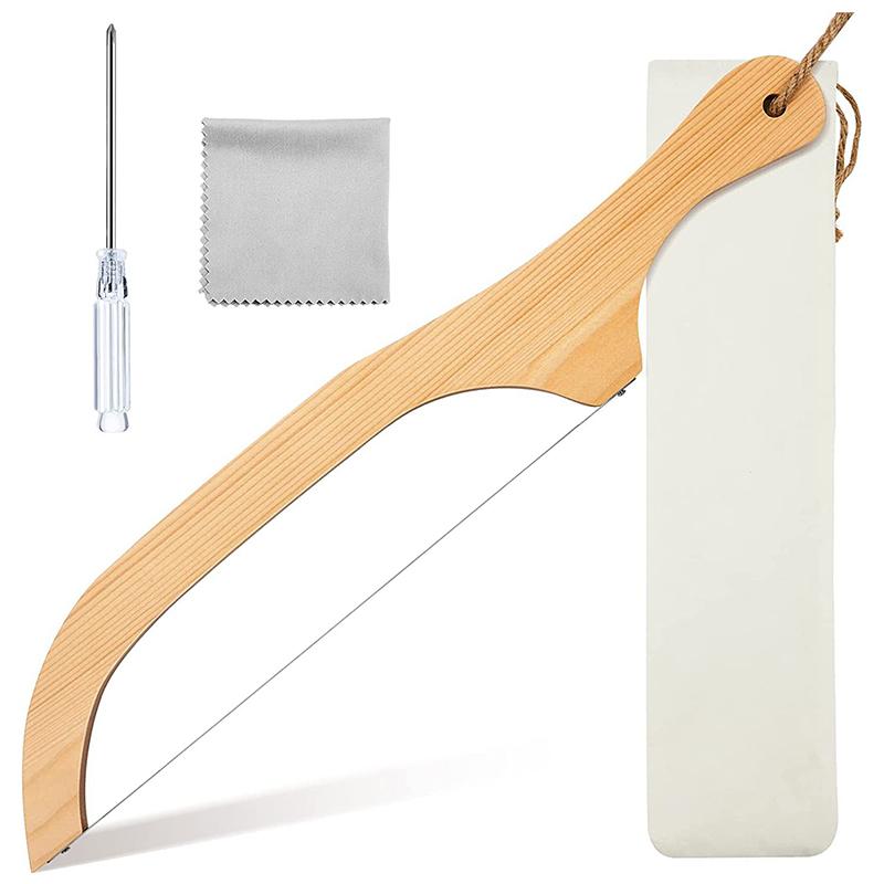 Деревянный нож для хлеба, слайсер, премиальная нержавеющая сталь, зубчатая пила, резак для хлеба для домашнего хлеба, бейглов, багетов