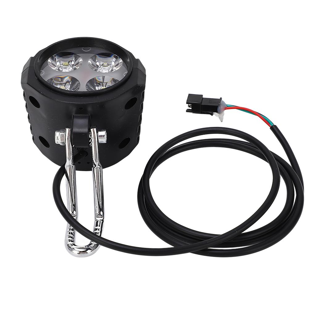 10 Inch Electric Scooter Front Light Universal 12‑72V 2 In 1 Electric Bike Horn Headlight for Cycling Accessories