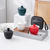 Ceramic Travel Tea Set Tea Making Tool Teapot Set 1 Pot 3 Cup Kung Fu Tea Set  Tea Culture Lover