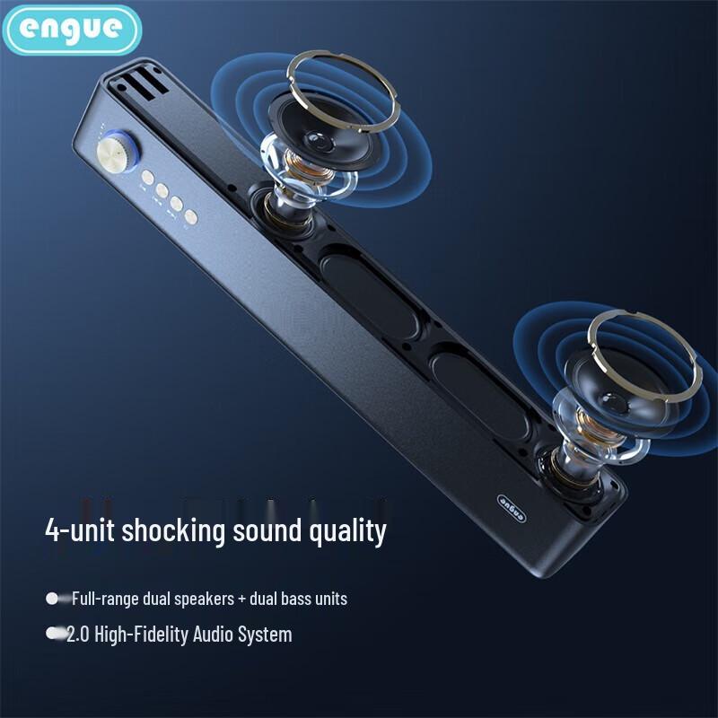 Высокомощный Bluetooth-сабвуфер ENGUE EG-AP12, китайская вилка (адаптер в комплекте) (Китайская версия)