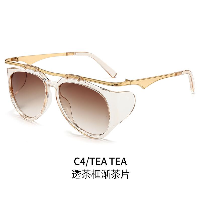 Cool square glasses European and American YK sunglasses women's tide special-shaped sunglasses women's INS wind anti-ultraviolet sunglasses