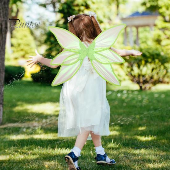 1 комплект волшебных крыльев, красочная пряжа, красивые крылья принцессы эльфа со звездой, реквизит для рождественских фотовечеринок