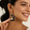 2Pcs/Set Necklace Earrings Set 2D Acrylic Figure Charm with Tree Winding Necklace Hook Earrings Set Mother Day Gift Jewelry