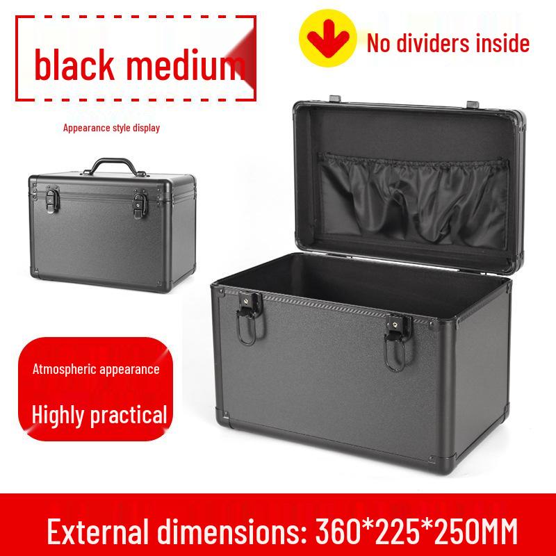 Портативный запирающийся кейс из алюминиевого сплава для хранения инструментов и косметики