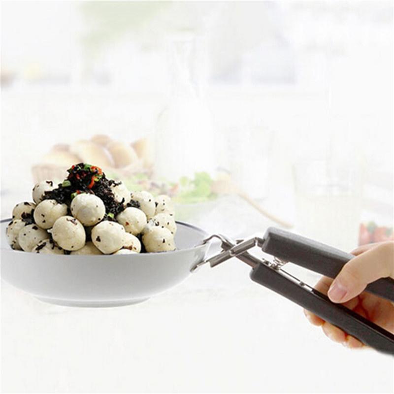 Зажим для чаши из нержавеющей стали, универсальный ручной держатель для тарелок, милый зажим для кухонных инструментов для микроволновой печи