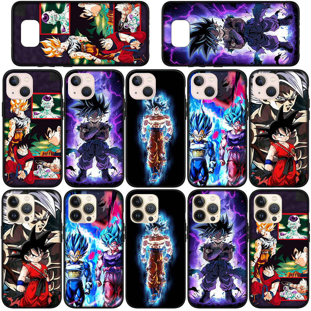 Чехол для телефона Samsung Galaxy S24 S23 iPhone 15 14 Xiaomi Redmi Note 13 12 11 8 10 9 Pro Max X XR OPPO A15 Huawei Comics Dragon Ball Goku DragonBall