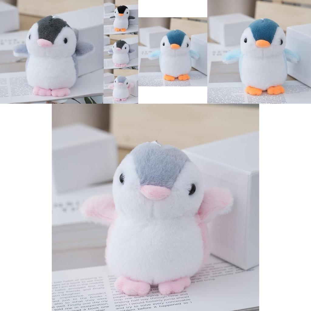 Charming Fluffy Penguin Plush Keychain Cozy Pp Cotton Filled Collectible Gift