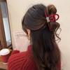 Festive Wealth Hair Claw Lucky Chinese New Year Hair Grab Red Flocking Shark Clip  Lunar New Year