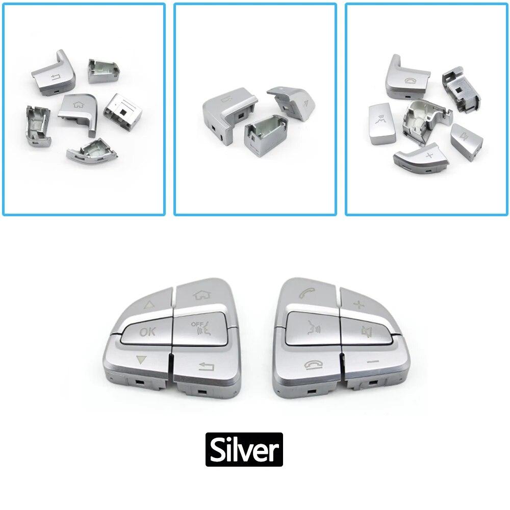 W205 W253 LHD RHD Car Multi-function Steering Wheel Switch Control Buttons Cover For Mercedes Benz C Class GLC Class