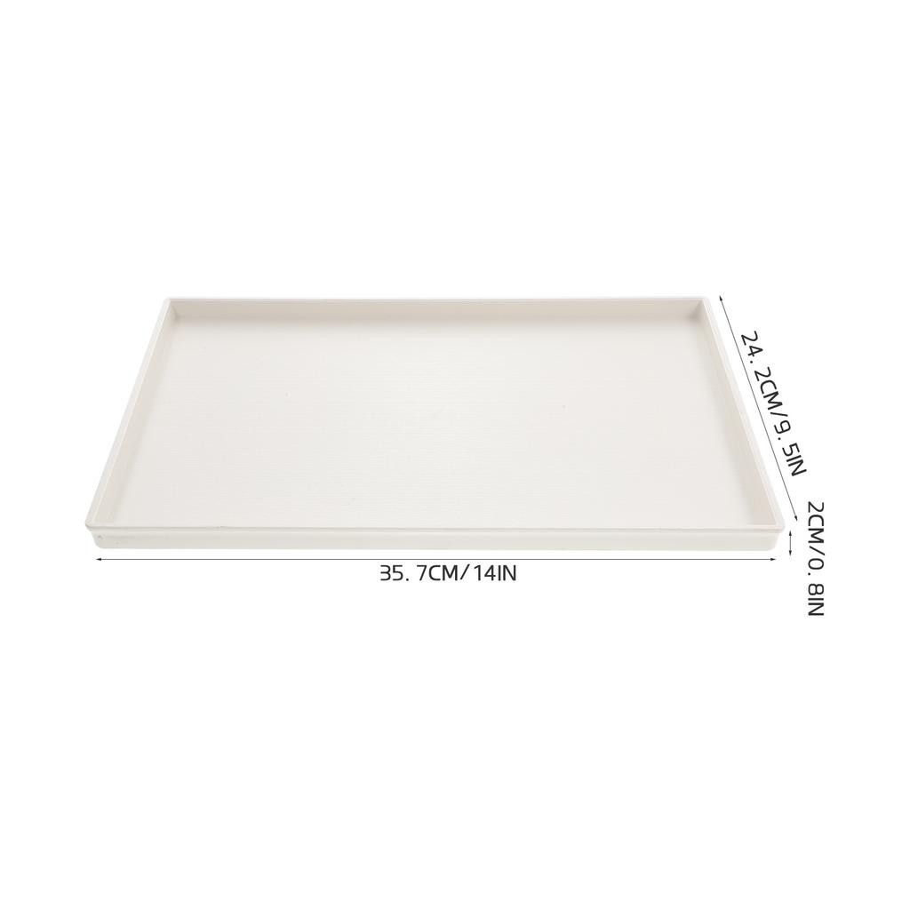 Melamine Appetizer Plate Rectangular Food Serving Tray Storage Plate For Kitchen Party Snack Fruit Nuts Bread Dessert